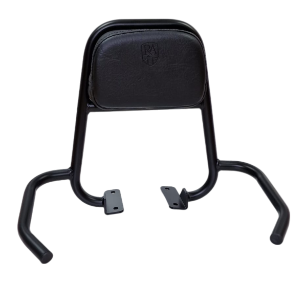 Royal Alloy Royal Alloy Small Back Rest With Grab Rails - Black (GP125/200/300 & GT125/200)